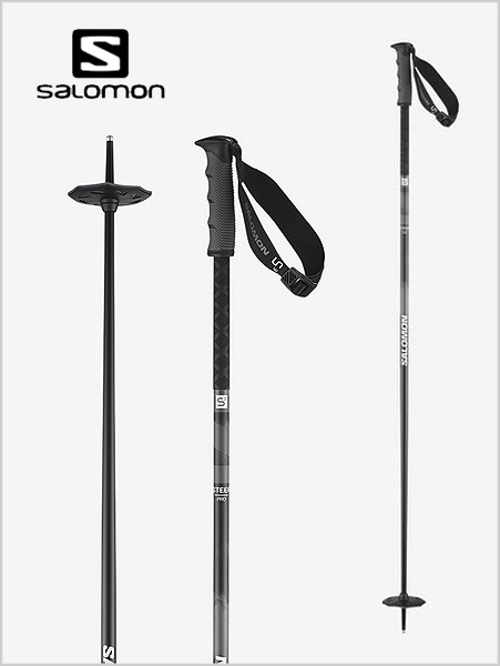 Salomon Steep Pro S3 ski poles - black ebony Salomon Steep Pro S3 ski poles - black ebony